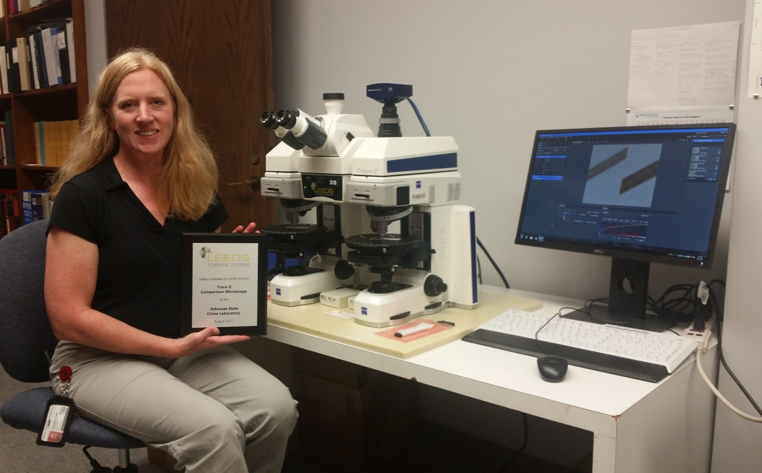 First Trace-Z Comparison Microscope installed at Arkansas Crime Lab